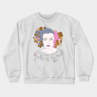 Diva #woman #girl #beauty #fineart #popart #home #decor #fashion #buyart #artprint #minimal #drawing Crewneck Sweatshirt